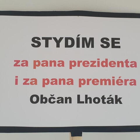 Stydím se za M. Zemana a A. Babiše, pro mnohé jejich "nepěkné" činy!