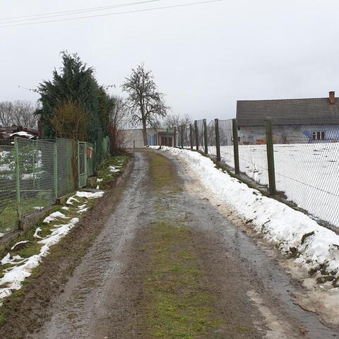 Hrdoňovice 23.1.2021 - poškozená komunikace p. č. 1096-8, 1